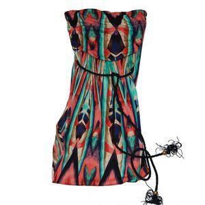 Multi-colored Pink Maxi Dress